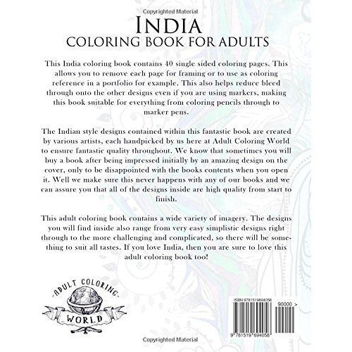 India Coloring Book For Adults - KitaabWorld