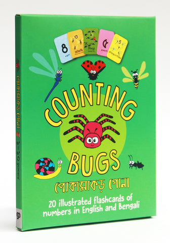 Counting Bugs Flashcards (English-Bengali) - KitaabWorld